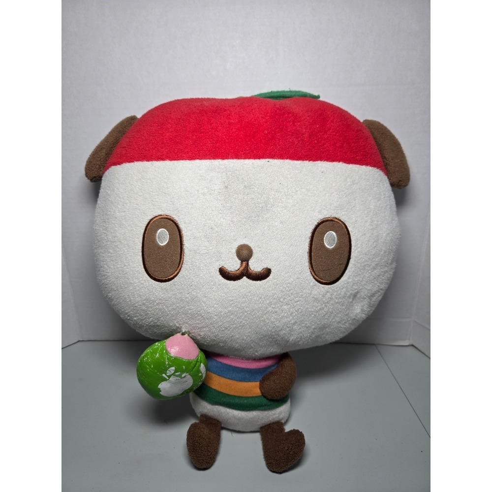 Vintage‎ 2007 Sanrio Japan Pandapple Panda Jumbo Big Head 15" Plush RARE HTF